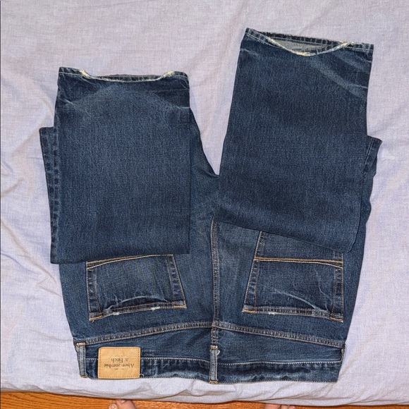 Abercrombie & Fitch Dark Blue Relaxed Jeans - Picture 5 of 5